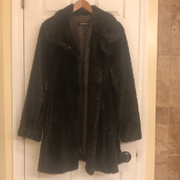 Ellen Tracy Faux Fur Coat - Picture 2 of 4
